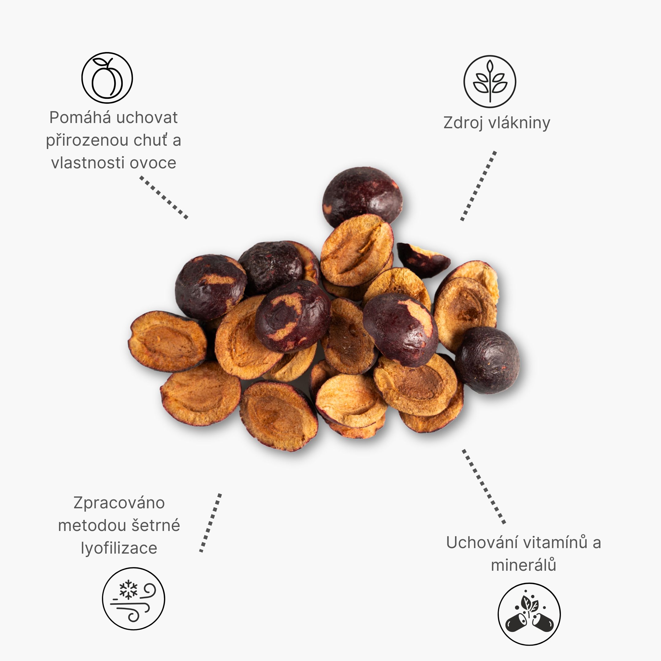 Lyofilizované švestky